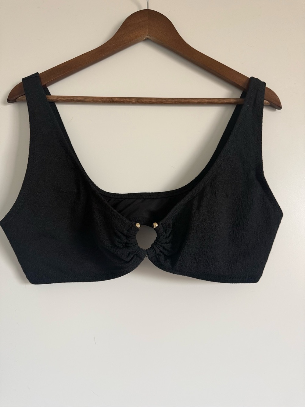 H&M Black Ring-Center Bikini Bralette